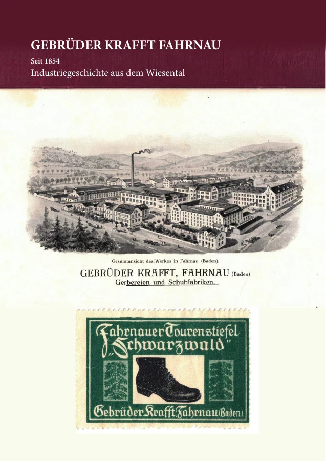 Cover der gedruckten Publikation Gebrüder Krafft Fahrnau – Industriegeschichte aus dem Wiesental